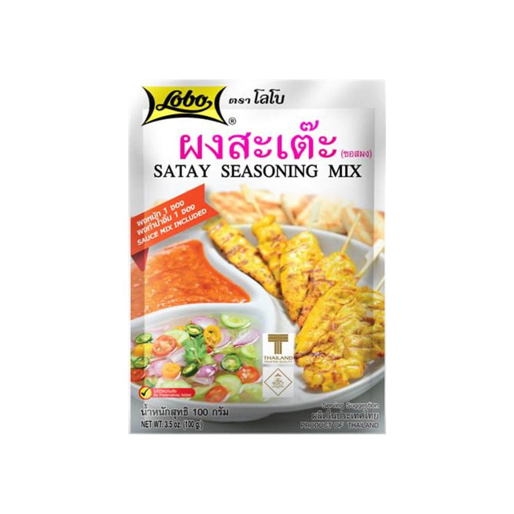 Lobo Sada korenia na thajský satay [zmes arašidovej omáčky a marinády na kuracie mäso] "Satay Seasoning Mix" 100g Lobo